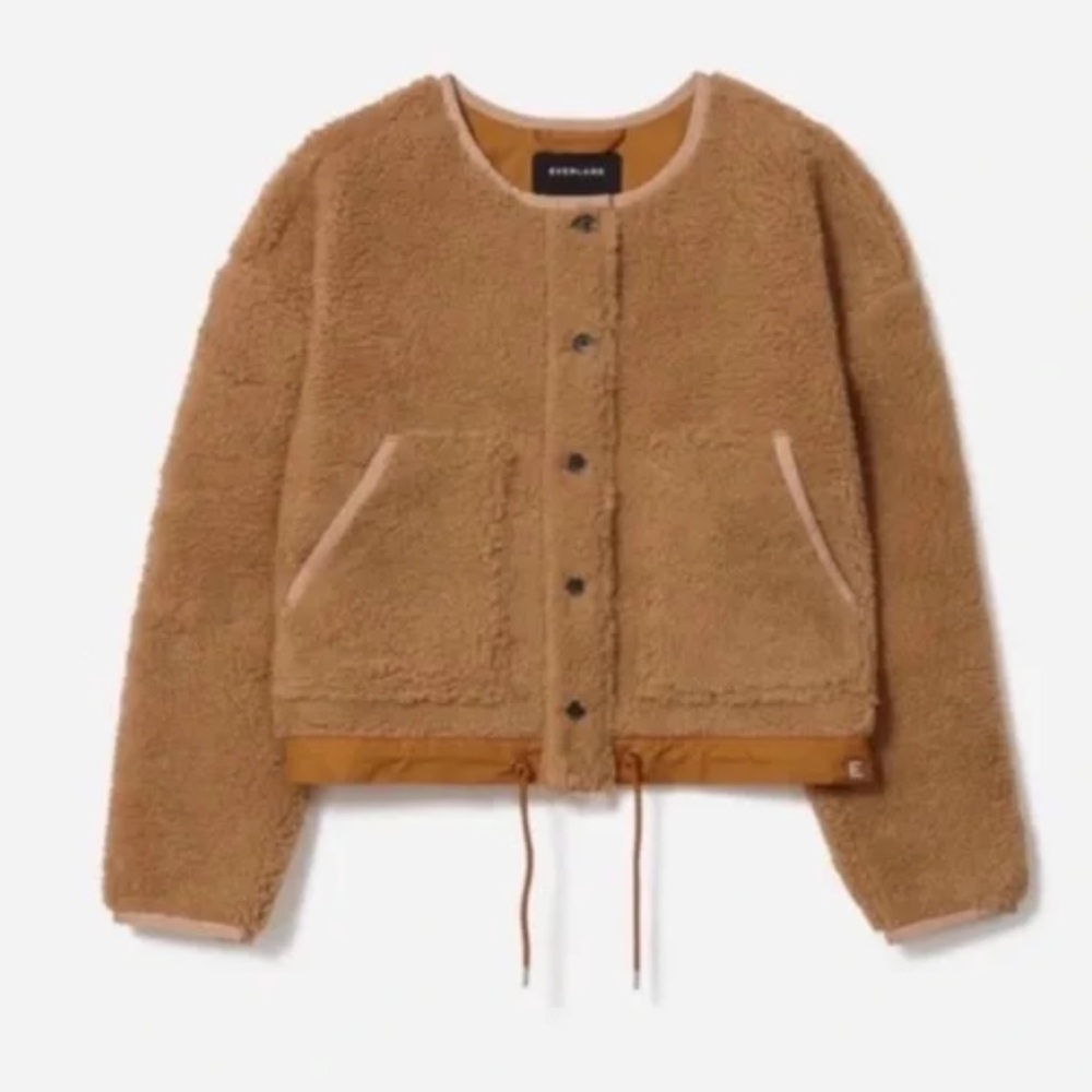 Everlane Camel Teddy Jacket